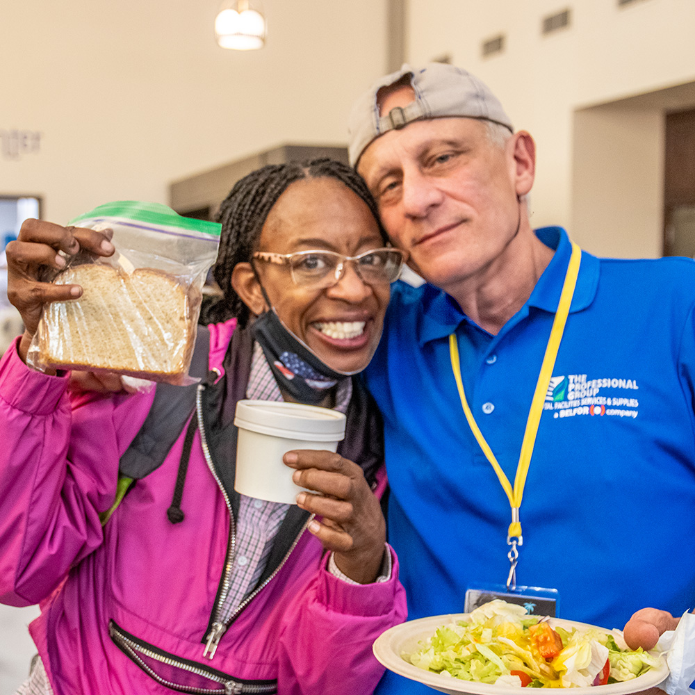 day center guests with meals day center guests with meals