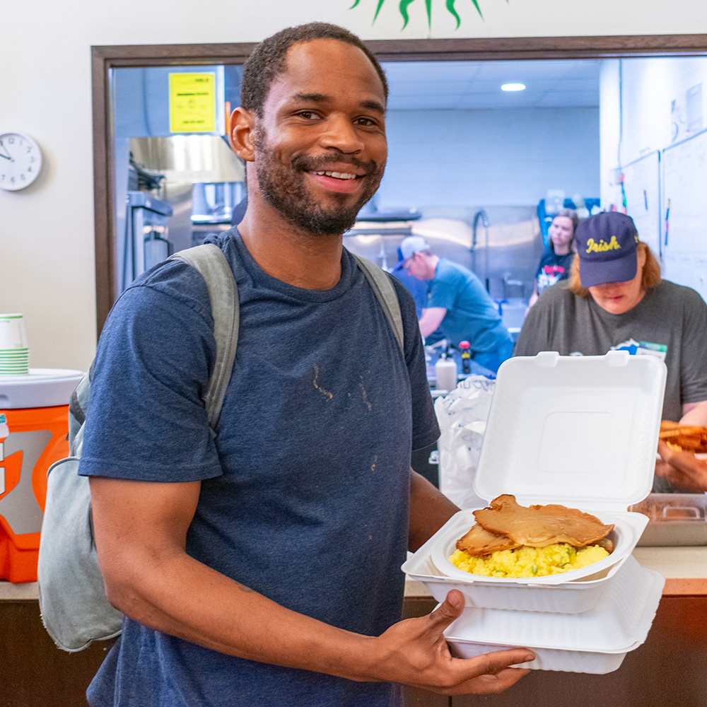 breakfast at day center